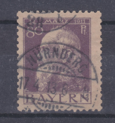 Saksa Baijeri 1911 Mi 85 II