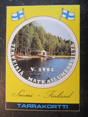 KULKEMATON TARRAKORTTI V 1981 MATKAILUMESSUILTA 44 v.