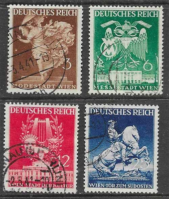 Deutches Reich Michel n:o 540-43 O