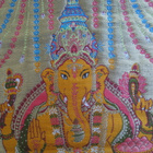 Ganesha kuvakudos silkki brokadi puuvilla - pikkukuva 2