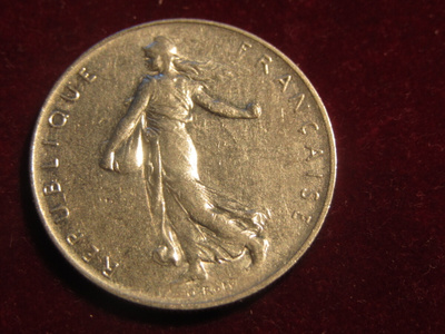 1 franc 1960. Ranska-France