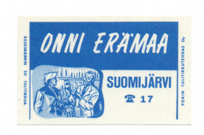 Porin Tulitikkutehdas. Onni Erämää. Suomijärvi