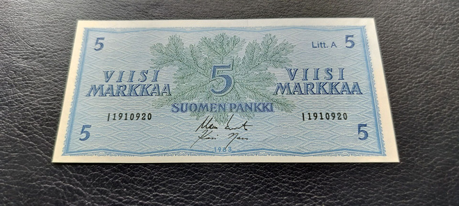 10 mk 1963 Litt.A, KO2-Nar, I-sarjaa, KL 8- 9