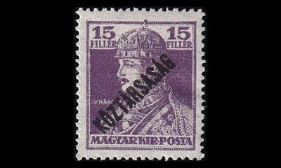 Unkari 237 * Kaarle IV 15 f pp (1918)