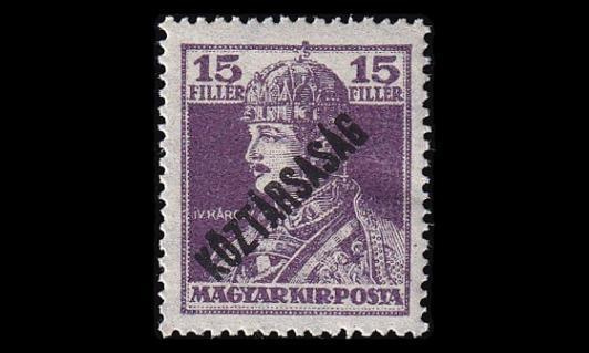 Unkari 237 * Kaarle IV 15 f pp (1918)