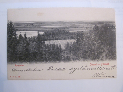 VANHA Postikortti Kangasala ennen 1905