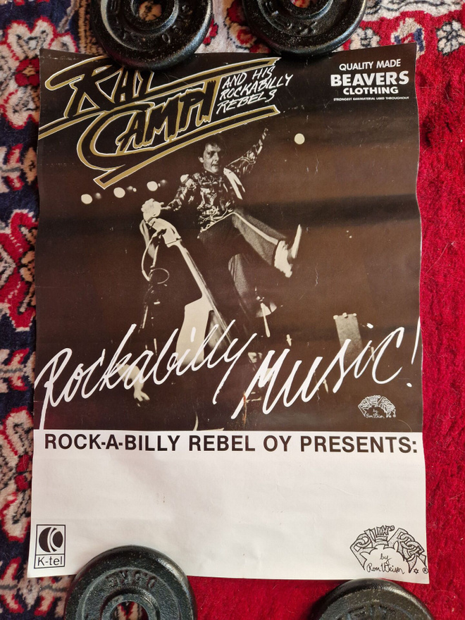 Ray Campi Rockabilly Juliste.K-Tel,Beavers