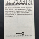 1973-74 Williams Hockey #33 Jorma Valtonen - pikkukuva 2