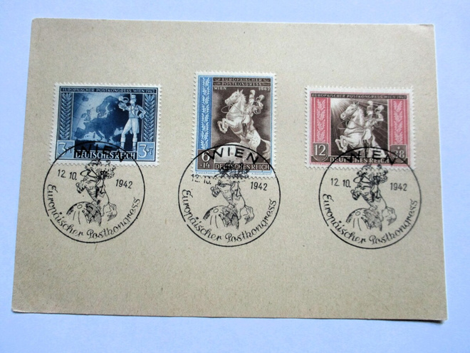 1942 Wien muistoleimattu kortti