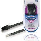 Bandridge Puhelin Jatkokaapeli RJ45 uros-naaras, 10m, musta - pikkukuva 1