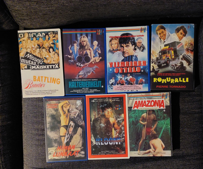 7 kpl Vhs fix kasetteja kuin uusia