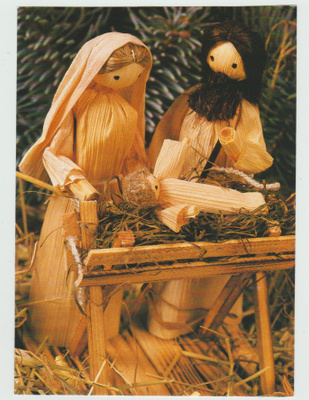 Werner  H Myller : Krippenfiguren aus Bast  (T)