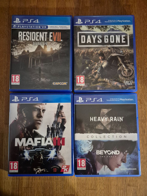 PS4 pelejä, 10€ / kpl