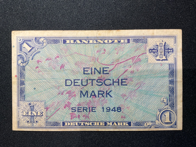 1 MARK Bank of German States, serie 1948