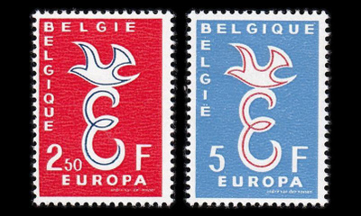 Belgia 1117-8 ** Europa (1958)