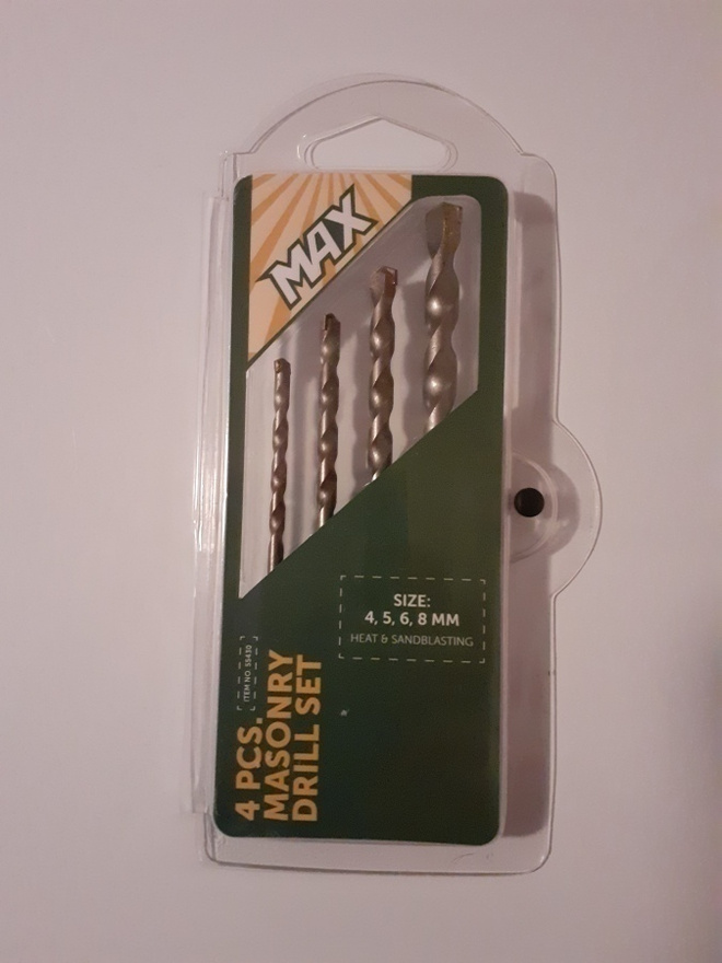 Kivi-/betoniporasarja (4 poranterää)