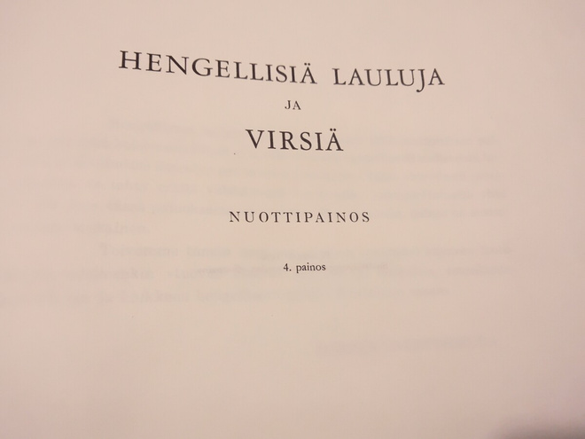 Hengellisiä lauluja ja virsiä. Nuottipainos