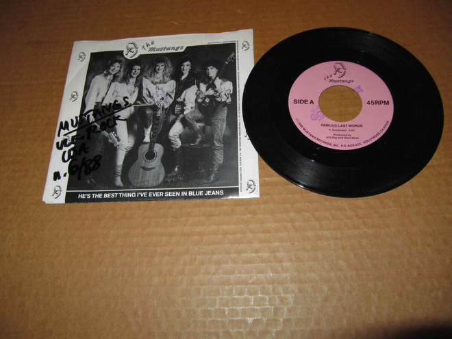 The Mustangs 7" Famous Last Words,Ps v.1988