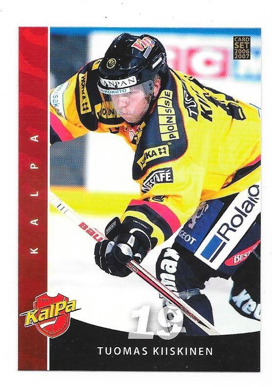 2006-07 CardSet #90 Tuomas Kiiskinen  Kalpa