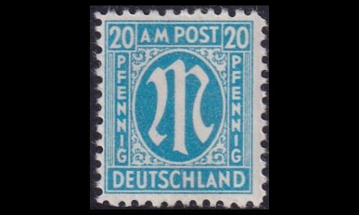 Bizone 26 ** Saksalainen paino 20 Pf (1945)