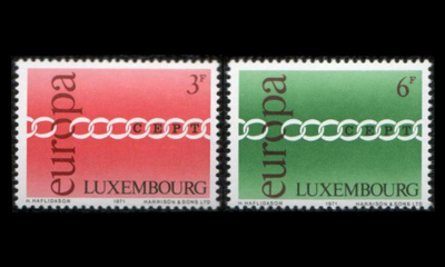 Luxemburg 824-5 ** Europa (1971)