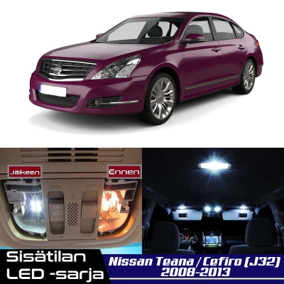 Nissan Teana (J32) Sisätilan LED-sarja 12-osainen