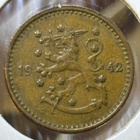 1 Markka 1943 Cu. - pikkukuva 1