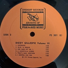 DIZZIE GILLESPIE : VOLUME III LP - pikkukuva 4