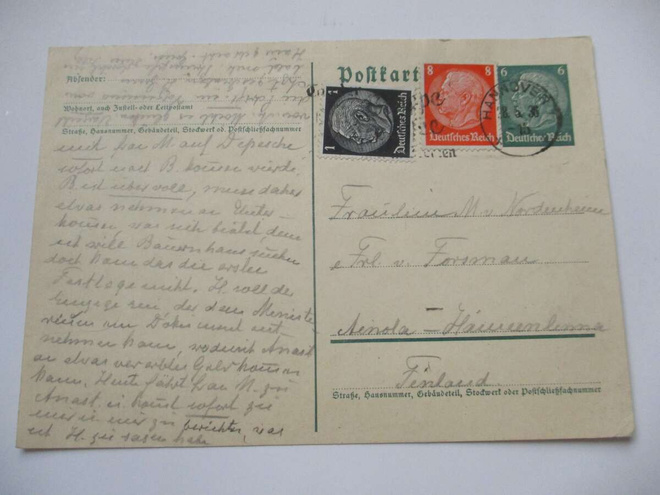 1936 Saksa ehiö os Hämeenlinna Ainola