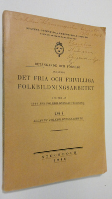 Betänkande och förslag angående det fria och frivilliga f...