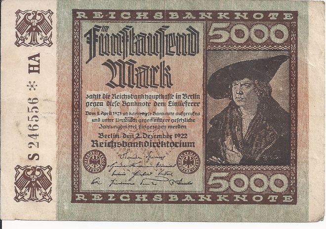 Saksa 5000 DM1922