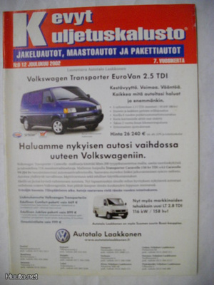 Kevyt kuljetuskalusto Nro 12/2002 (11.3)