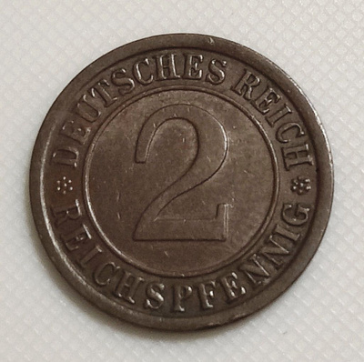 Saksa 2 Pfennig 1924A