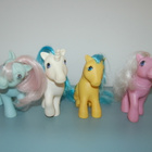 MY LITTLE PONY G1 PONILOTTI - 4 KPL PIKKUVIALLISIA PONEJA - pikkukuva 1