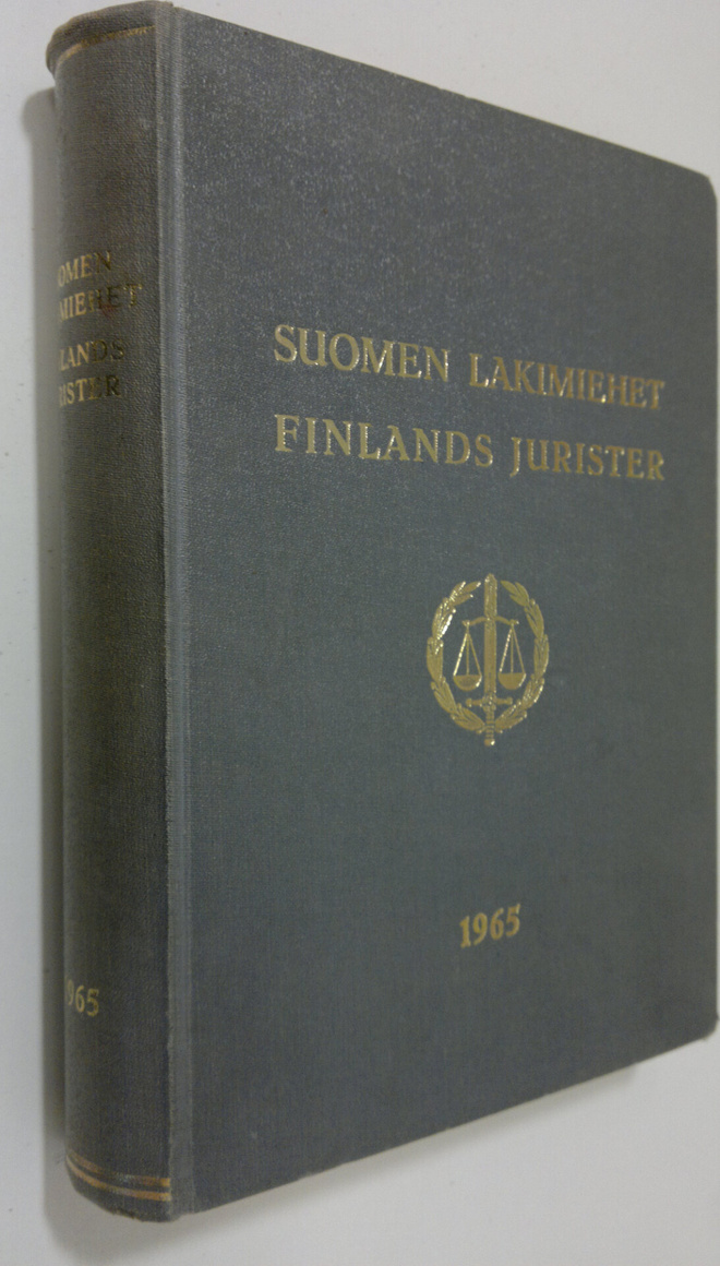 Åke (toim.) Backström : Suomen lakimiehet = Finlands juri...