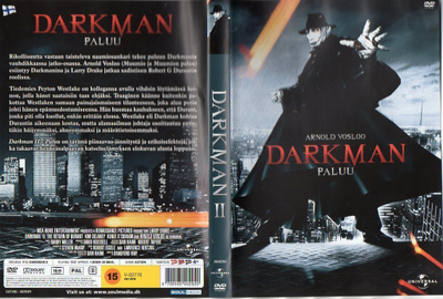 Darkman 2 - Paluu (1 494) k -FI- DVD suomik. arnold vosloo