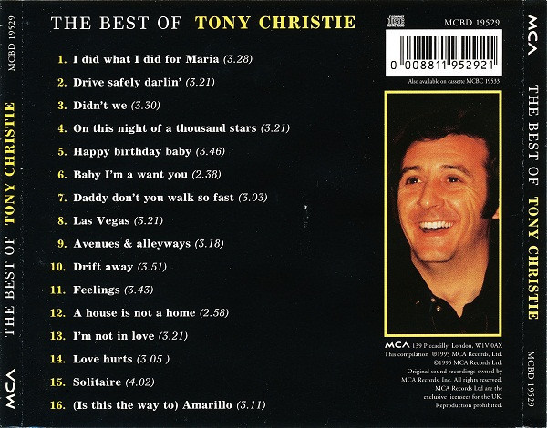 TONY CHRISTIE - BEST