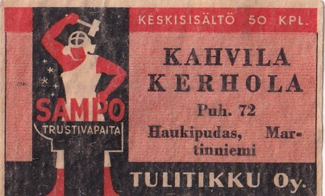 Haukipudas, Kahvila Kerhola , Sampo ,  b491