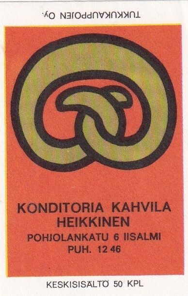 Iisalmi, Konditoria Kahvila Heikkinen , s38