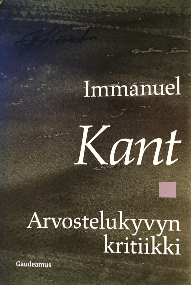 Immanuel Kant: Arvostelukyvyn kritiikki