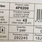 Lindström 4P0200 turvakengät, (koko 45) - pikkukuva 3