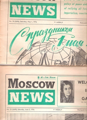 Moscow News, N.o  18 ja 23  1976.