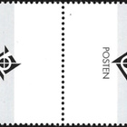 Ål 2000 Eurooppa-merkki 3,00 mk välilöpari logo ** LaPe 175 - pikkukuva 2