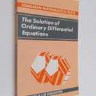 Edward Lindsay Ince : The solution of ordinary differenti... - pikkukuva 1