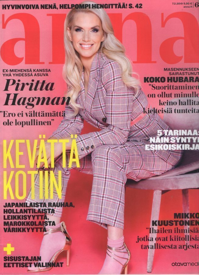 Anna n:o 6 2019 Piritta Hagman. Koko. Mikko. Anna.