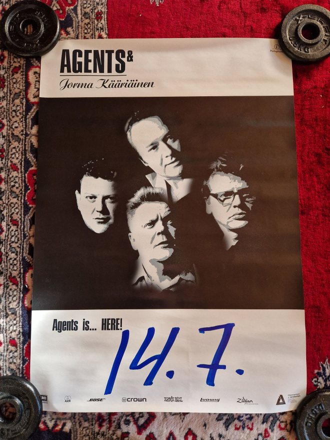 Agents & The Jorma Kääriäinen Keikkajuliste