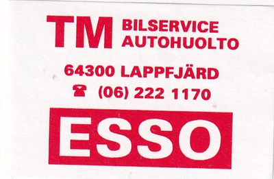 Lappfjärd, ESSO, TM Autohuolto b552