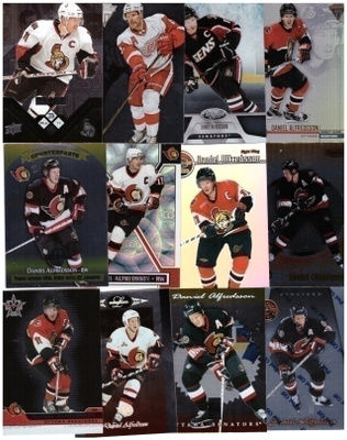 12 x DANIEL ALFREDSSON Hienoista Sarj. Senators, Red Wings