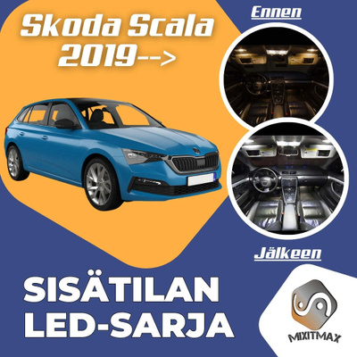 Skoda Scala Sisätilan LED-sarja 8-osainen