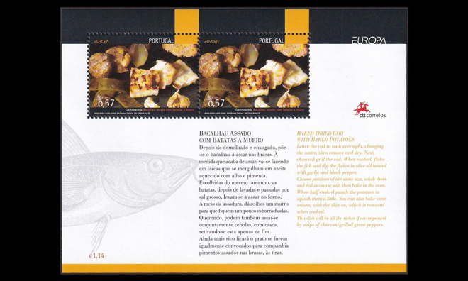 Portugali 2912BL209 ** Europa gastronomia (2005)